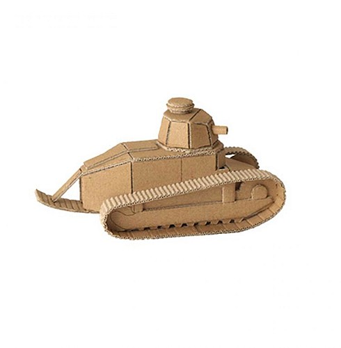 maquette carton char