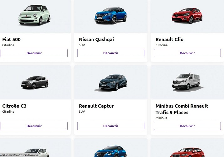 locations de voitures