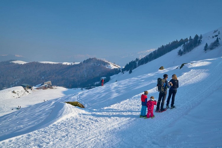 Balade raquettes en famille à Issarbe