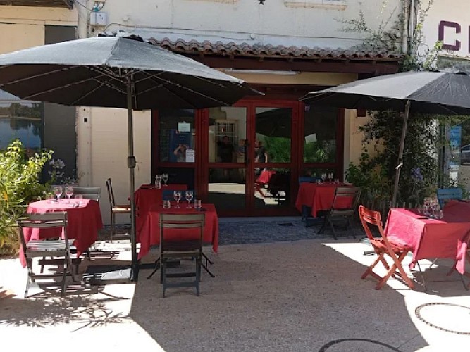 Terrasse restaurant La Réole
