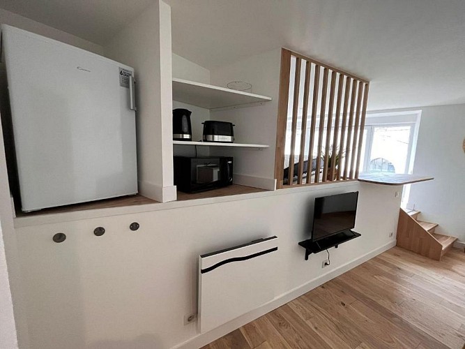 Studio atypique et chaleureux