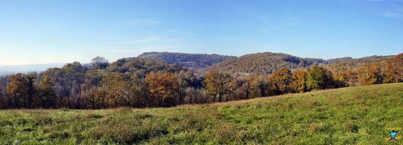 Chemin menant du relais Tv du Roc Coulon à Blanzaguet