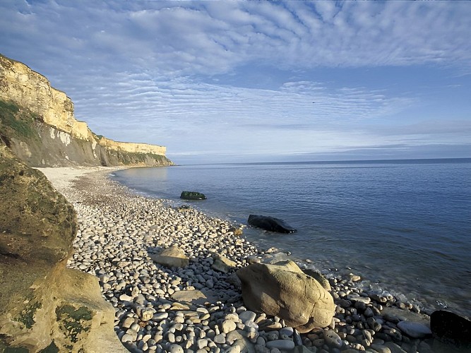 Falaises sur les plages du débarquement