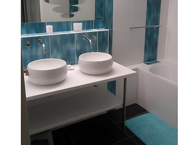 Appartement à Trouville sur mer, salle de bains