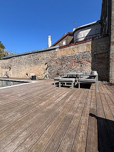 Maison Intra-Muros, Terrasse, à Langres