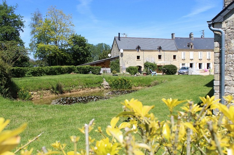 le jardin et sa mare