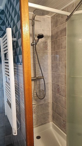 Douche avec porte