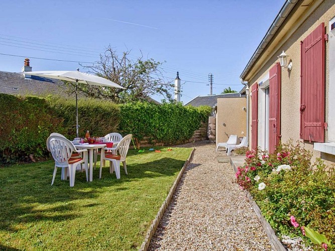 Le jardin de la location Ma bicoque à Dives-sur-Mer