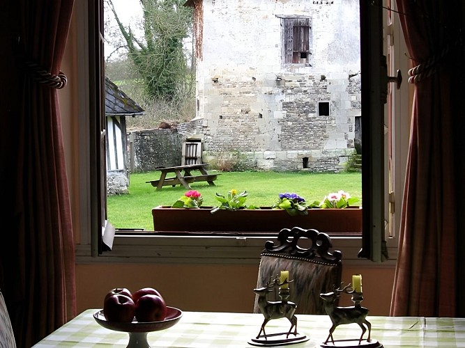 La Ferme du Chateau - gite - Philippe Gurrey - Fauguernon (vue)