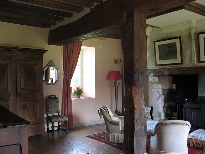 La Ferme du Chateau de Courtonne - gite - Philippe Gurrey - Fauguernon (salon)