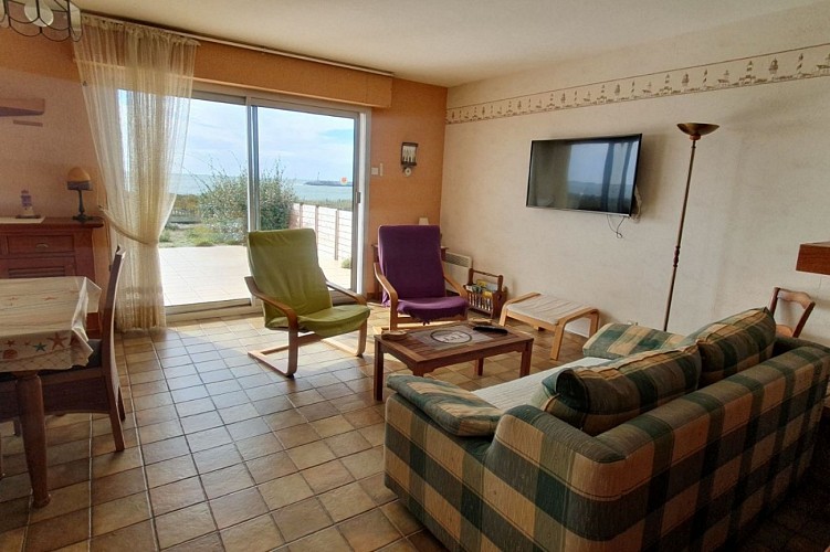 Face à l'océan Gîte Caprice d'Eole au rdc d'une maison  à La Turballe.