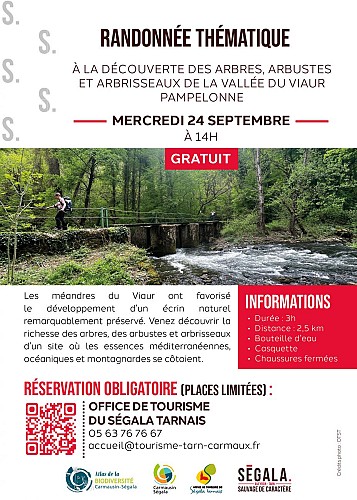 Sortie randonnée thématique : « À la découverte des arbres, arbustes et arbrisseaux de la vallée du Viaur »