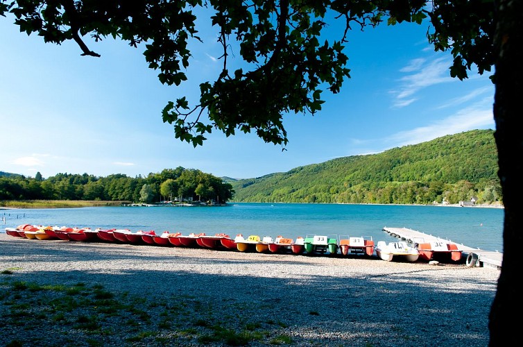 Spiaggia Nord del lago di Laffrey