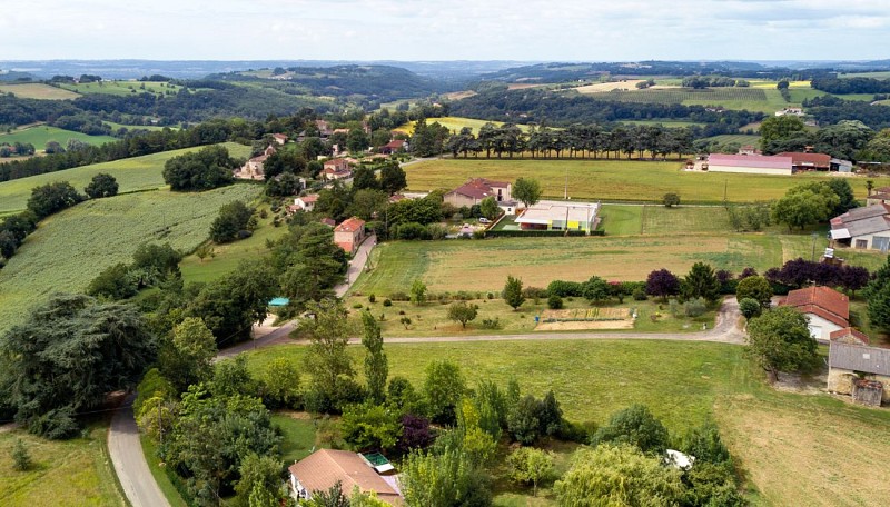 Madaillan vue aérienne