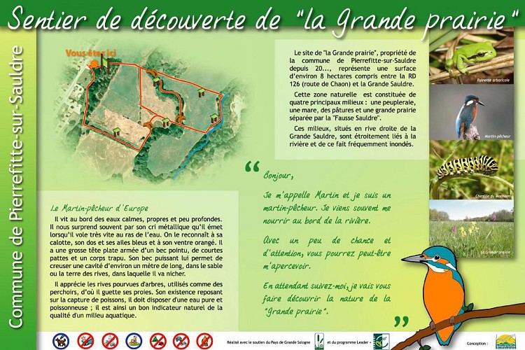 Sentier de la Grande Prairie à Pierrefitte-sur-Sauldre