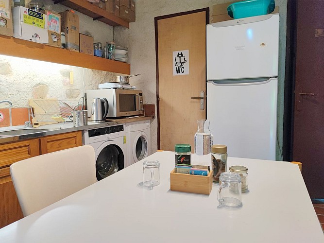 Espace partagé et accès sanitaires