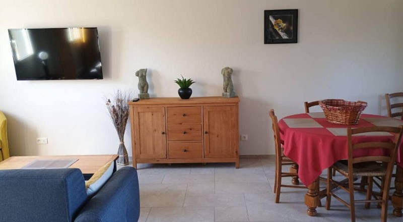 Gîte du Coin Chardon - Salon chalet