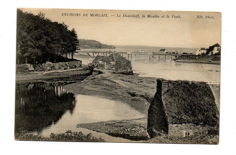 Le Milin Aod, la digue et la maison 