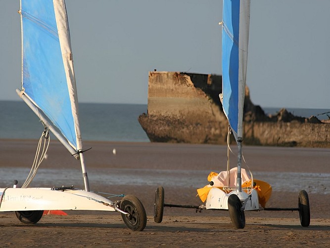 Char-A-voile-plage-asnelles