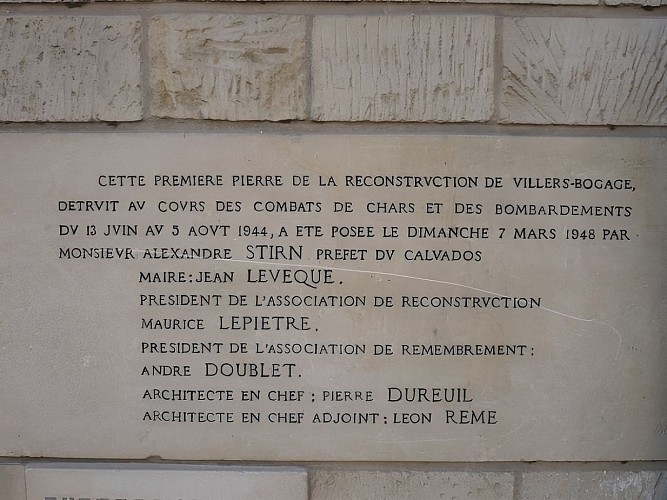 Pierre reconstruction Villers-Bocage