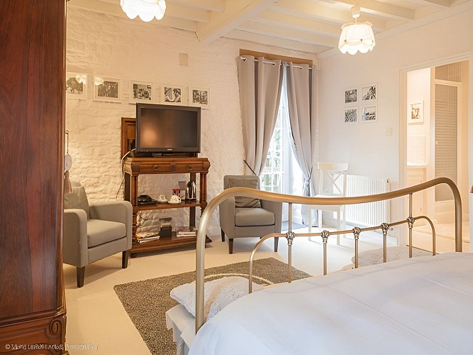 Spirit of 1944 à la Cambe, coin salon chambre Eisenhower