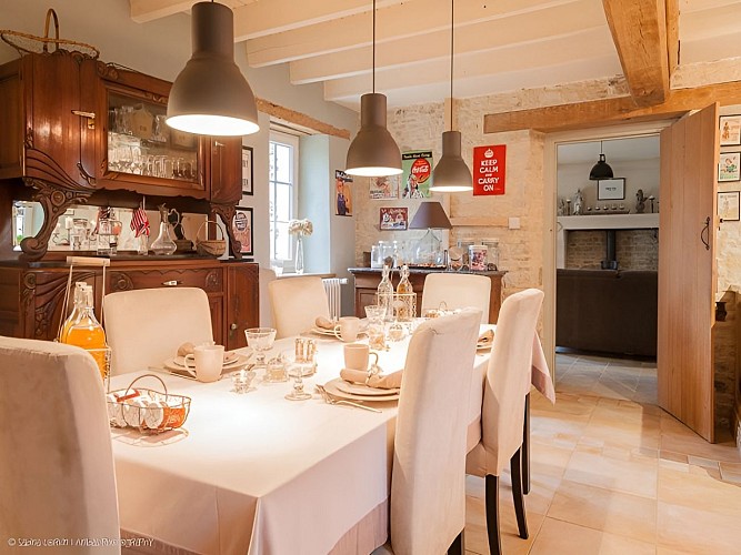 Spirit of 1944 à la Cambe, salle petit déjeuner