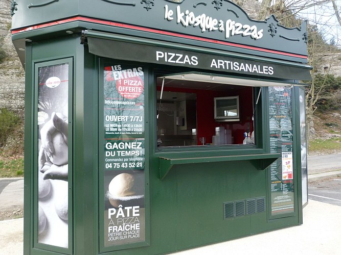 Kiosque à pizzas (pizzas à emporter)