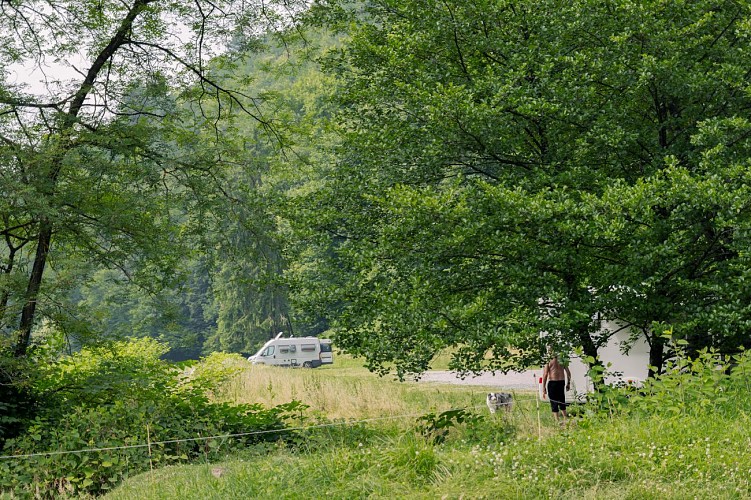 Natural area for campers and RV