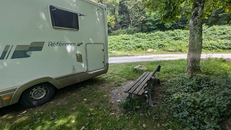 Ontvangstruimte voor natuurlijke campers