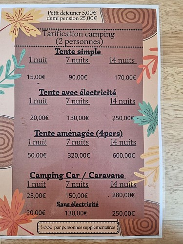 Bar - Restaurant du Camping Le Rieutord