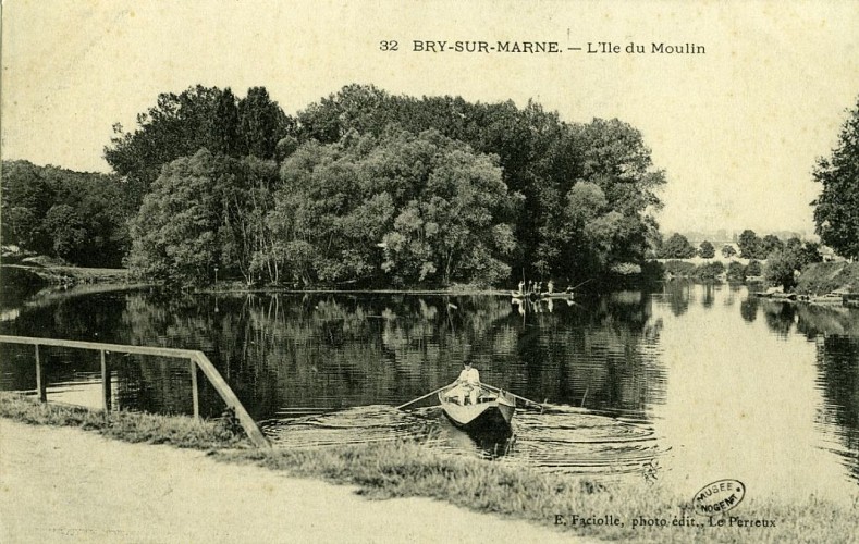 Ile du Moulin et Ile d'Amour de  Bry-sur-Marne