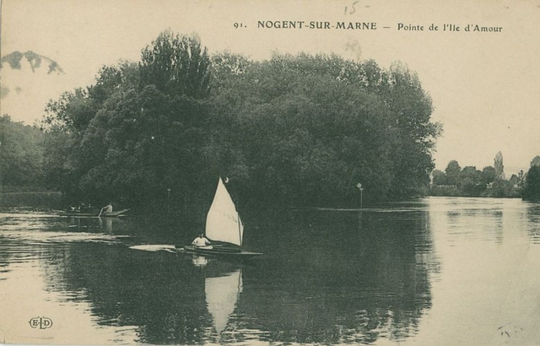 Ile du Moulin et Ile d'Amour de  Bry-sur-Marne
