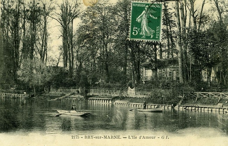 Ile du Moulin et Ile d'Amour de  Bry-sur-Marne