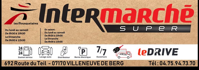 Service area for camper Intermarché