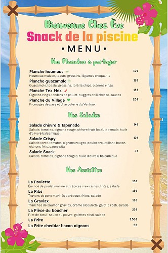 Chez Eve, snack de la piscine