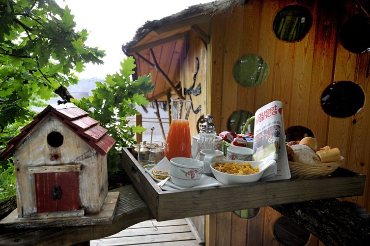 CABANE DANS LES ARBRES- AU RELAIS DU GUÉ DE SELLE