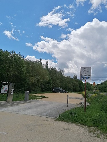 Campervan site at La Mure