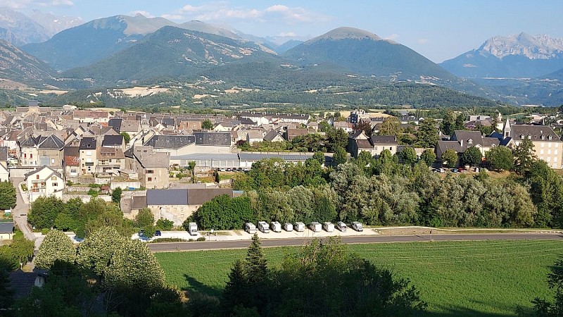 Campervan site at La Mure