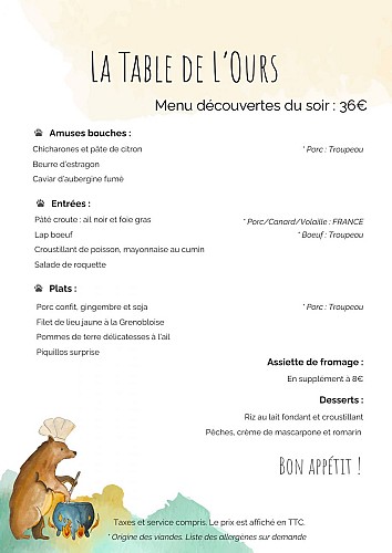 La Table de l'Ours
