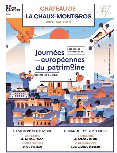 Visites guidées du château de La Chaux Montgros pour les Journées européennes du Patrimoine