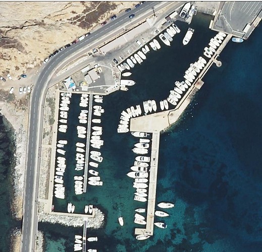 port Ile Rousse vue aérienne