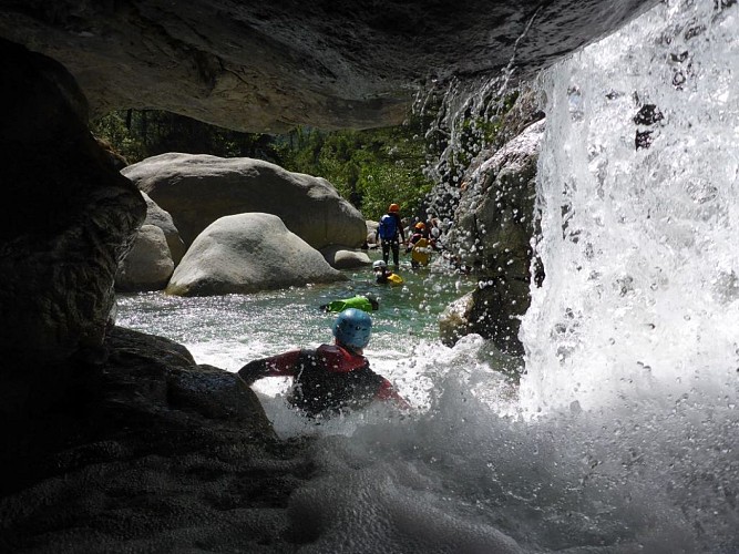 Canyon du Verghellu, la grotte avec Altipiani a corte