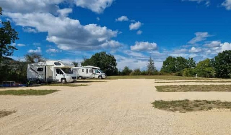 Camping car park" caravan park