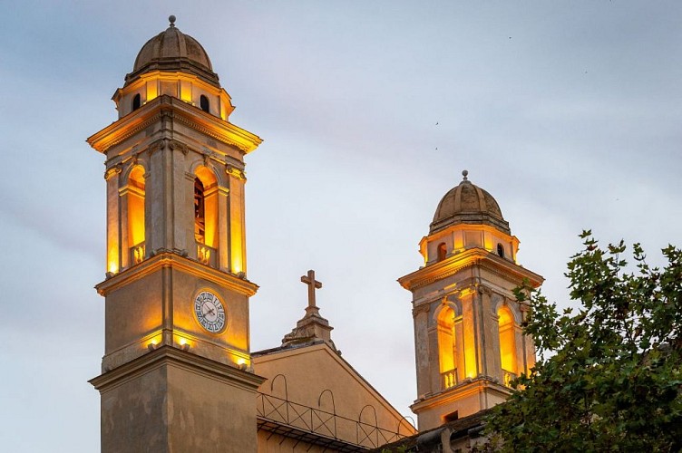 Bastia - Eglise Saint Jean-Baptiste - Détail clocher