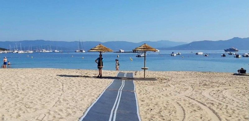 Plage Campomoro - Accès PMR