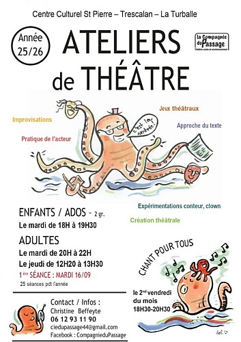 Ateliers de théâtre - groupe enfants / ados