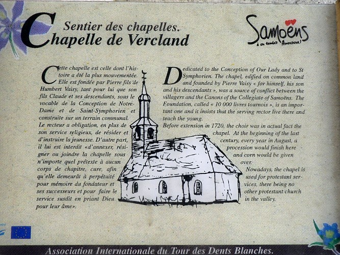 Ouverture de la Chapelle de Vercland