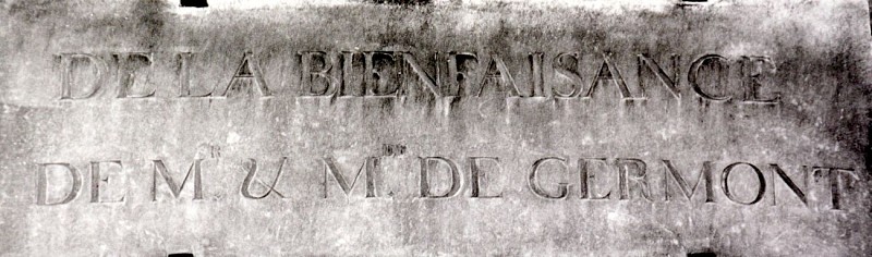 Le bâtiment de Germont - plaque