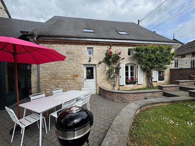 facade arrière et terasse