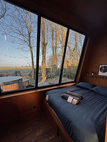 Intérieur de la cabane @ La Ferme 1851